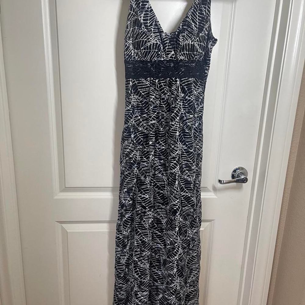Mi Manchi black and white maxi dress vintage